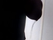 Side view pissing