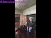 Ex-GF Gives BJ at Public College Graduation Party 2/16