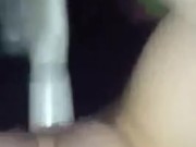 Useing hairbrush
