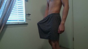 Boner in boxers