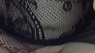 Peeing BDSM slave wife with dripping wet pussy from having to be nude 24/7