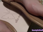 Fan bought Sandals FOOTJOB cum on sandals put back on 4/16