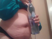 Huge Belly Inflation w/ Bike Pump and Chugging Part Two