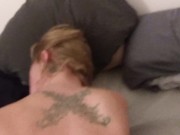 Sexy lesbian slut cums real hard with big pink strap 9/16