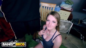 BANGBROS - Pretty Blonde Summer Carter Takes A Big Black Dick On MOC