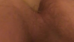 Teen stretching His hairy hole