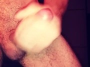 Wanking My cock until cumshot
