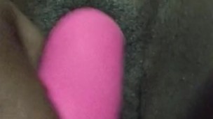 Watching my stepdaughter fucking her tight pussy while jacked off