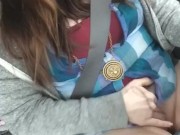Soaked pussy public play
