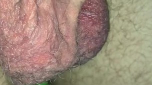 Playing with my hairy balls