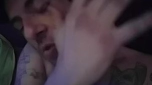 Jerking on my face upside down