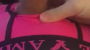 Teen vocal cum in pink undies