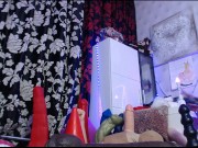 Girls4Cock.Com *** Little Blonde Takes Mega Cocks in her AssHole
