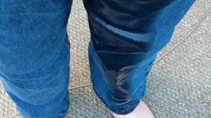 Outside Jeans Pissing