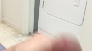 Was at my cousin house horny so I went to restroom sorry for bad recording