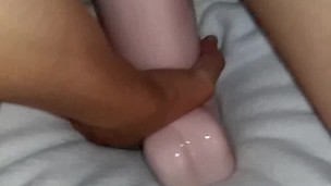 Quick dildo ride to start the day.