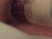 Nice big dildo in my ass