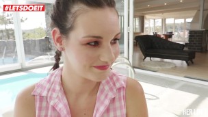LETSDOEIT - Country Girl Elena Vega HUMILIATION and ASS DESTRUCTION