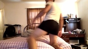 Army Guy Stripping And Masturbating (Part 3)