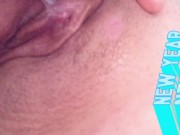 Using My Cum To Lube My Clit For Rubbing and Edging