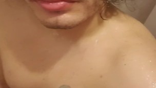 Genitaliusprime-Barely legal latino teen boy jerks off big dick in shower