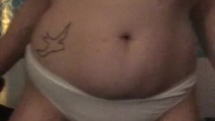 Strip tease pussy rub