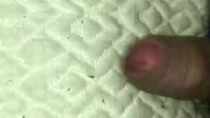 Uncircumcised Small Dick Fucks Pillow + Cumshot