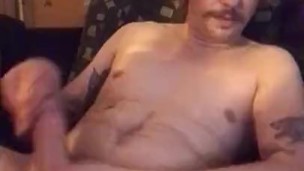 Hot guy just stroking his hot dick for an hour