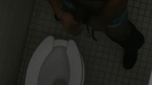 Caught Jerking Off In Public Bathroom