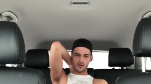 Public Fun - Jerking Off in the Backseat