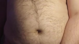 Fat hairy guy cumming