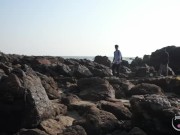 Jenny rips her clothes, sucks and has sex in real public place. 5/16