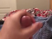Quick cum dump while the FAMILY is in the other room