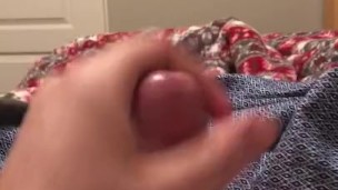 Quick cum dump while the FAMILY is in the other room