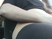 being prego makes you horny! had to have a quick release in the car