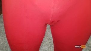 Cumming in My Yoga Pants and Pull Them Up - Amateur Nicky Mist 4K