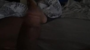 Chubby black morning wood/Fat ass