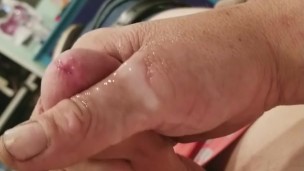 Huge cumshot on stomach clip (Solo)