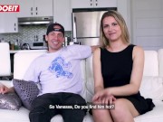 LETSDOEIT - Hot French Babe Nailed Hardcore at Casting