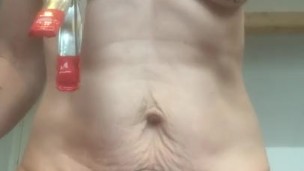 Extreme nipple torture with metal brush and tabasco for submissive painslut