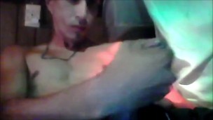 beautiful uncut latin 9" cock stroked on cam