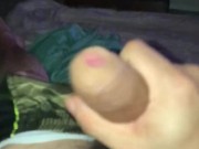Jacking my cock till i cum