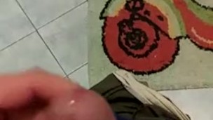 solo male handjob on my big cock with final cum