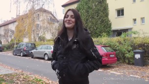 Old Goes Young - Talented cutie rides old dick in cowgirl style