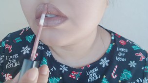 Lipstick Application (Lip Fetish)
