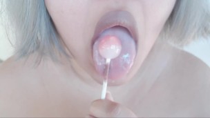ASMR Lolipop Tongue Play