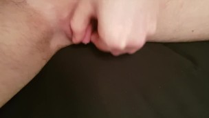 FTM Jerking off my little cock till i cum