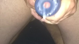 Masturbating for my wife with pocket pussy
