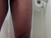 Morning piss loud fart at the end