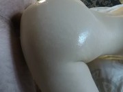 Amateur teen with big oily ass fucked hard POV | 4K 60FPS 12/16